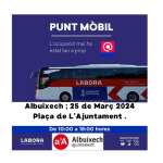 Albuixech rebrà al Bus Labora el 25.03.2024. ( Plaça de l´ajuntament ).